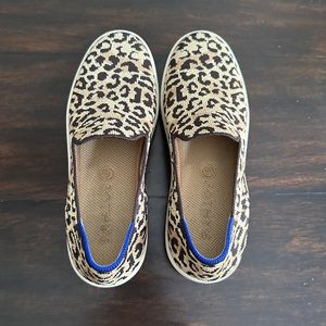 EUC Rothy’s Cheetah Print Slip-Ons